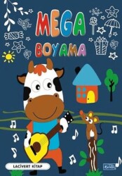 Mega Boyama-Lacivert Kitap - Parıltı Yayınları