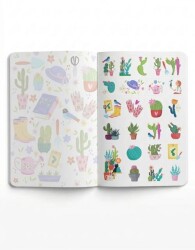 Melimelek 15X21,5 Kaktüs Pembe Zamansız Ajanda Stickerlı - 2
