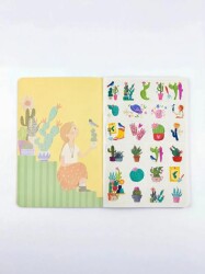Melimelek 15X21,5 Kaktüs Sarı Zamansız Ajanda Stickerli - 2