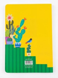 Melimelek 15X21,5 Kaktüs Sarı Zamansız Ajanda Stickerli - 4