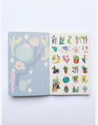 Melimelek 15X21,5 Kaktüs Yeşil Zamansız Ajanda Stickerli - 2