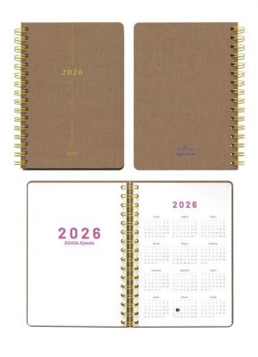 Melimelek 2026 Ajanda Bej MMK-010 - 2