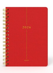 Melimelek 2026 Ajanda Kırmızı MMK-010 - Başka Defter