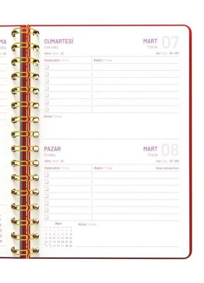 Melimelek 2026 Ajanda Kırmızı MMK-010 - 4