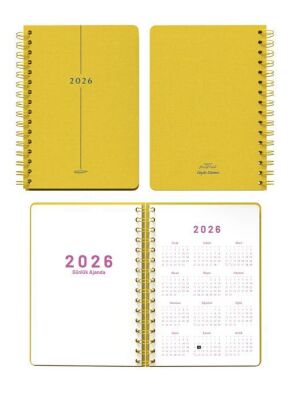 Melimelek 2026 Ajanda Sarı MMK-010 - 2