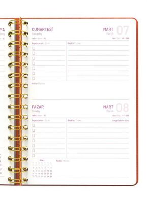 Melimelek 2026 Ajanda Turuncu MMK-010 - 4