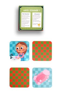 Melimelek x Ceyda Düvenci 9X9 Eşleştirme Oyun Kartları Benim Bir Günüm 35 Kart 3+ - 3