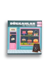 Melimelek x Ceyda Düvenci 9X9 Eşleştirme Oyun Kartları Dükkanlar 30 Kart 3+ - Başka Defter