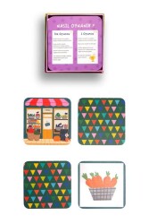 Melimelek x Ceyda Düvenci 9X9 Eşleştirme Oyun Kartları Dükkanlar 30 Kart 3+ - 3