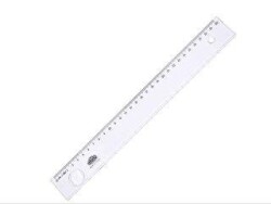 Hatas Mercekli Geniş Büro Cetveli 30 Cm - Hatas