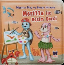 Meritta ile Resim Dersi - Meritta Plaj ve Banyo Kitabım - Net Çocuk Yayınları