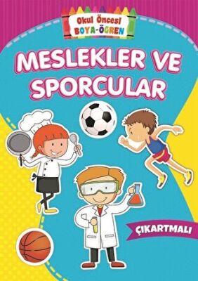 Meslekler ve Sporcular - Okul Öncesi Boya-Öğren kapağı