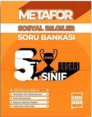 Gerçek Başarı Yayınları Metafor 5. Sınıf Sosyal Bilimler Soru Bankası - 1