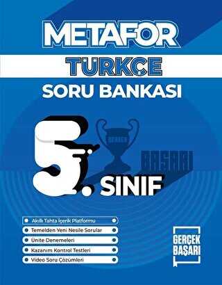 Gerçek Başarı Yayınları Metafor 5. Sınıf Türkçe Soru Bankası