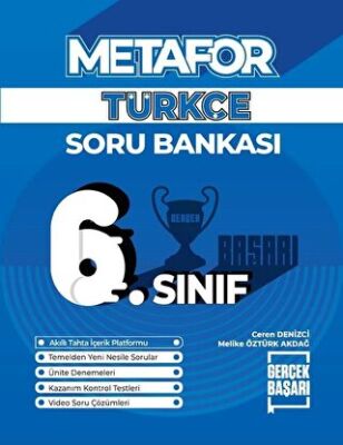 Gerçek Başarı Yayınları Metafor 6. Sınıf Türkçe Soru Bankası - 1