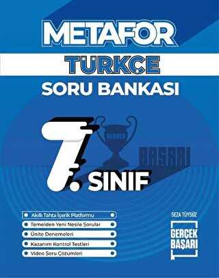 Gerçek Başarı Yayınları Metafor 7. Sınıf Türkçe Soru Bankası