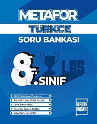 Gerçek Başarı Yayınları Metafor 8. Sınıf Türkçe Soru Bankası - 1