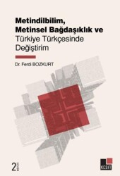 Metindilbilim, Metinsel Bağdaşıklık ve Türkiye Türkçesinde Değiştirim - Kesit Yayınları