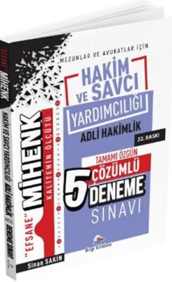 Mihenk Adli Hakimlik ve Savcı Yardımcılığı 5 Deneme - 1