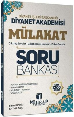 Mihrap Yayınları Mihrap Diyanet Akademisi Mülakat Soru Bankası - 1