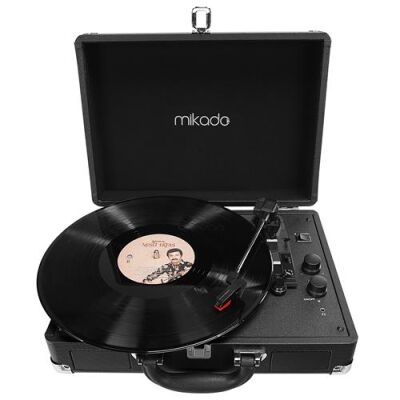Mikado Nostalgia MN-P317 Siyah Pikap+Rca+Bluetooth Destekli Müzik Kutusu - 1