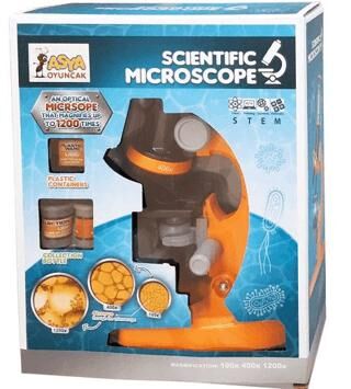 Asya Oyuncak Pilli Mikroskop 22036-1013-1012 - 1