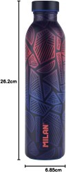 Mılan 643020Ft Fıt Lacivert Paslanmaz İzotermal Matara 591Ml - 2