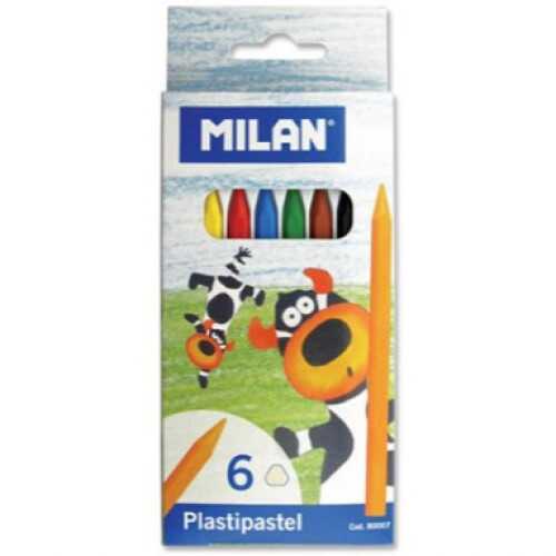 Milan Plastipastel Mum Boya Kalemi 6Lı
