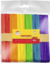 Mileo 1831 Ahşap Çubuk - Kare 114 x 10 x 2 mm - Renkli - MAS Kırtasiye