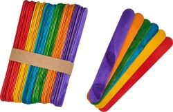 Mileo 1833 Ahşap Çubuk Kare 150x18 x1,6 mm - Renkli - 2