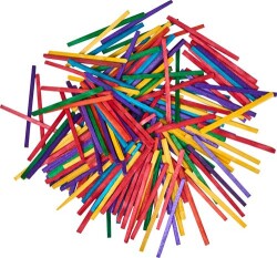 Mileo 1837 Ahşap Çubuk-Kibrit Çöpü 2x2x50 mm-Renkli - 2