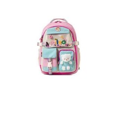 Mileo 2802 Teddy Okul Çantası Pembe Turkuaz - MAS Kırtasiye