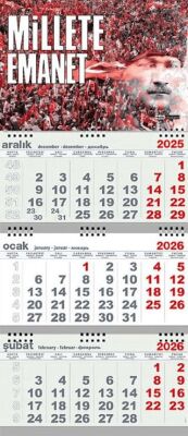 Millete Emanet 2026 Gemici Duvar Takvimi - 1