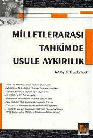 Milletlerarası Tahkimde Usule Aykırılık - Seçkin Yayıncılık