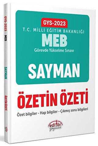 Milli Eğitim Bakanlığı Sayman GYS Özetin Özeti - 1