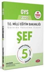 Milli Eğitim Bakanlığı Şef Tamamı Çözümlü GYS 5 Deneme Sınavı - Data Yayınları