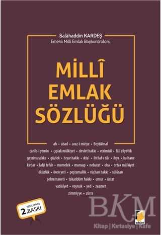 Milli Emlak Sözlüğü - Adalet Yayınevi