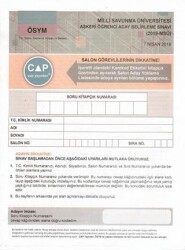 Milli Savunma Üniversitesi Askeri Öğrenci Belirleme Sınavı Denemesi - Çap Yayınları