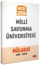 2026 Milli Savunma Üniversitesi MSÜ Mülakat Çıkmış Sorular ve Cevapları - Data Yayınları