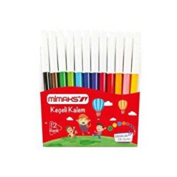 Mimaks 12 Renk Keçeli Kalem - MIMAKS