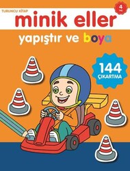 Minik Eller Yapıştır Ve Boya - Turuncu Kitap - 0-6 Yaş Yayınları