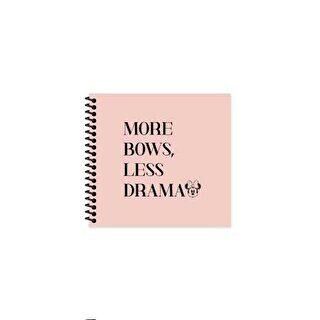 Minnie Mouse Defter Drama Çizgili Spiralli Sert Kapak 50 Yaprak 16x15 Cm - 1