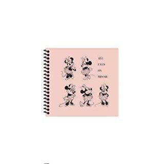 Minnie Mouse Defter Eyes On Çizgili Spiralli Sert Kapak 50 Yaprak 16x15 Cm - 1