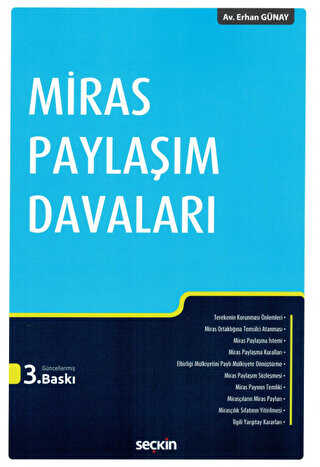 Miras Paylaşım Davaları - Seçkin Yayıncılık