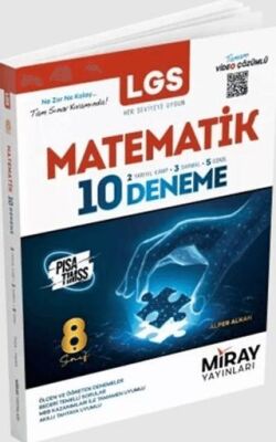Miray Yayınları 8. Sınıf LGS Matematik 10 Deneme - 1