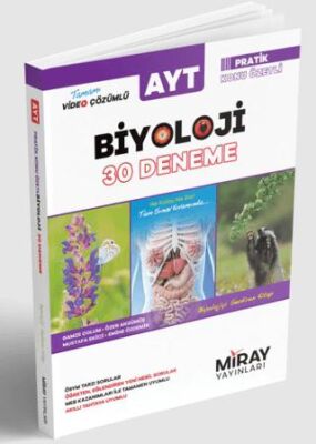 Miray Yayınları AYT Biyoloji 30 Deneme - 1