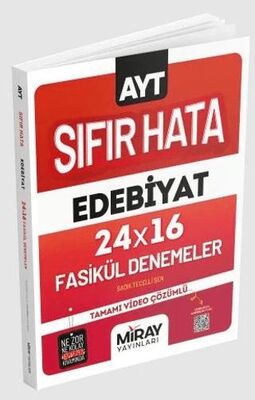 Miray Yayınları AYT Sıfır Hata Edebiyat 24x16 Fasikül Deneme - 1