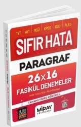 Miray Yayınları Sıfır Hata Paragraf 16 Deneme - Miray Yayınları