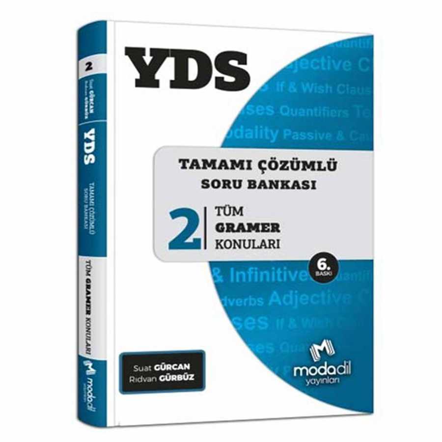 Modadil Yayınları YDS Tamamı Çözümlü Soru Bankası Serisi 2 Tüm Gramer Konuları