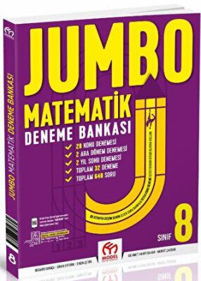 Model Eğitim Yayıncılık 8 Matematik Jumbo Deneme Bankası - 1